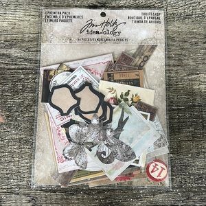 Tim Holtz idea-ology Ephemera Pack “Thriftshop”.